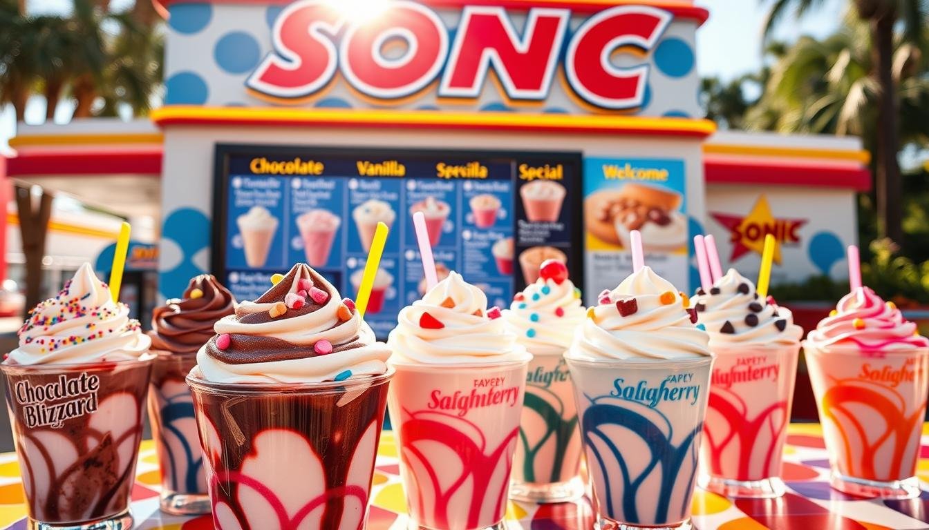 sonic blizzard menu