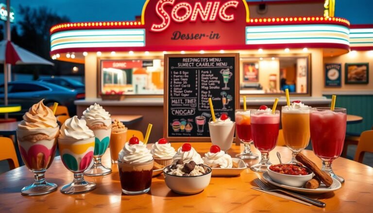 sonic dessert menu