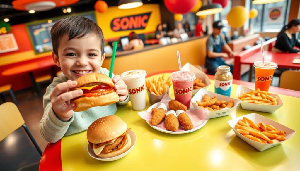 sonic kids menu