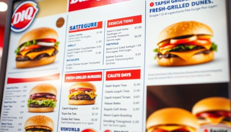dairy queen burgers menu