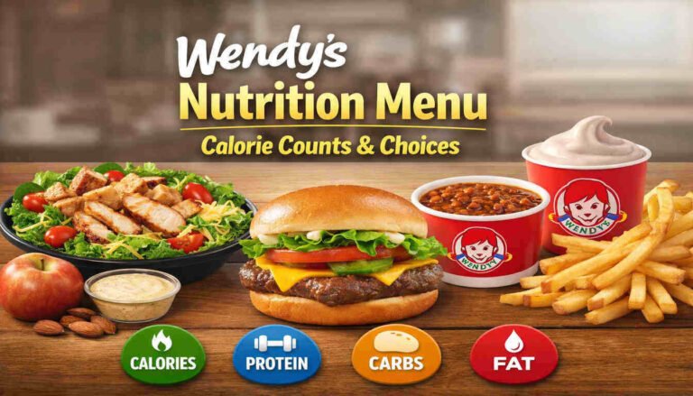 Wendy's Nutrition Menu