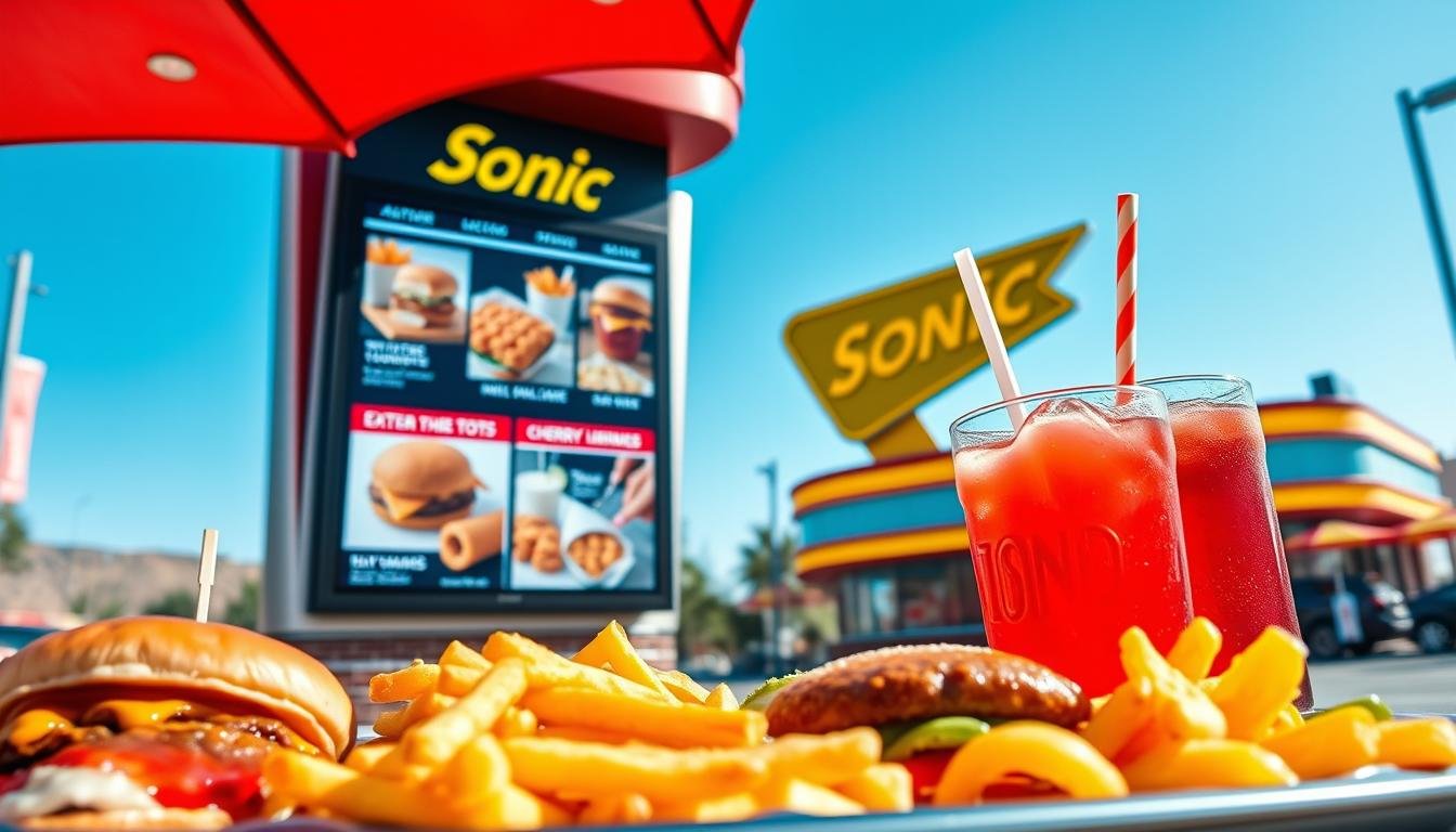 sonic drive in menu