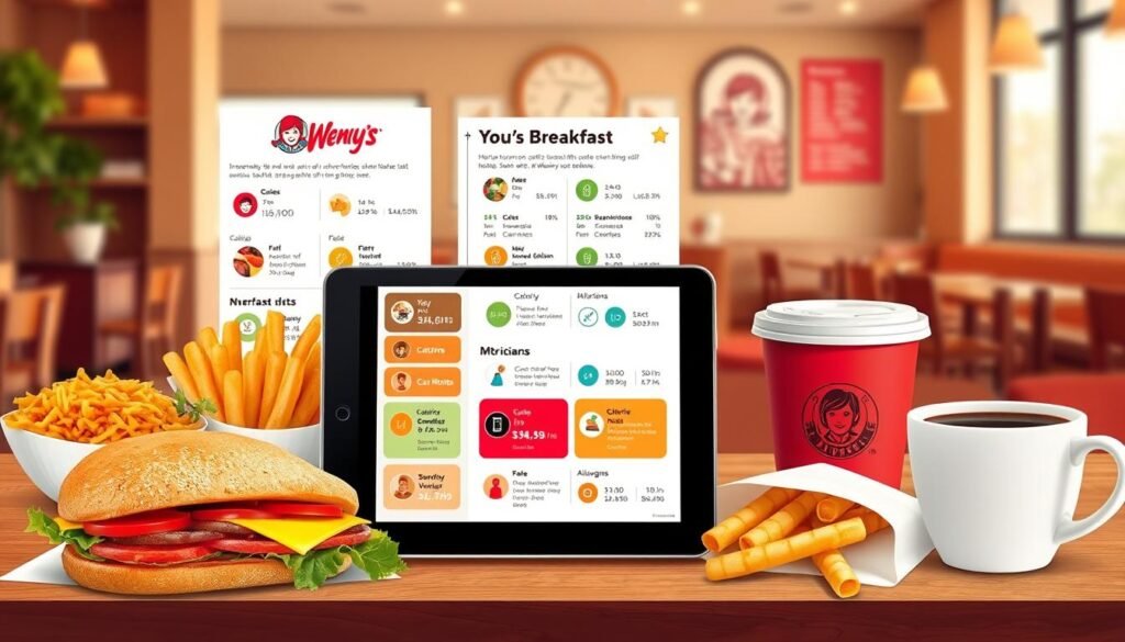 wendy's breakfast nutrition information