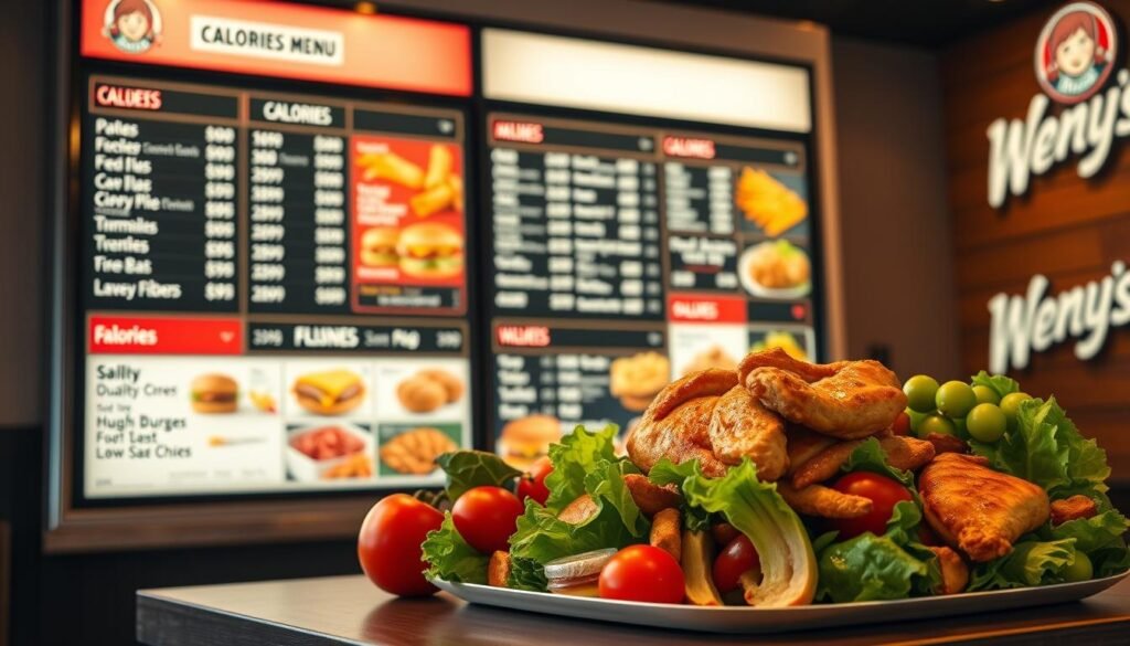 wendy's calorie menu