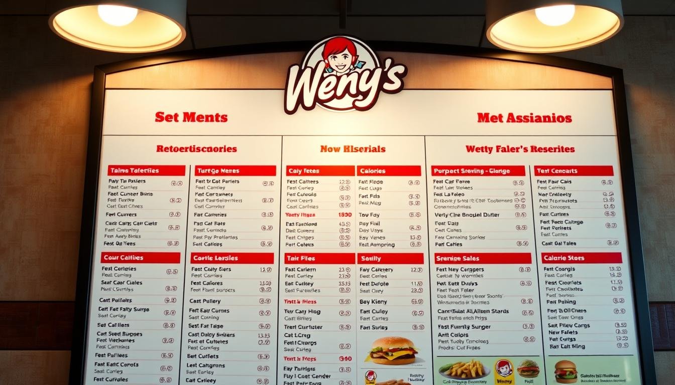 wendy's calorie menu