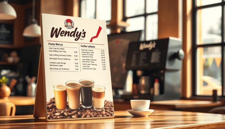 wendy's coffee menu