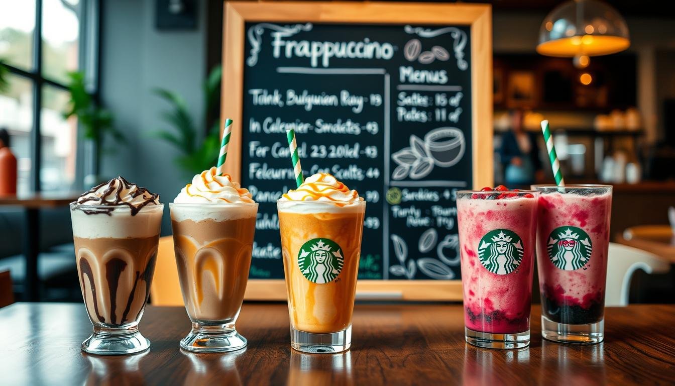 starbucks frappuccino menu
