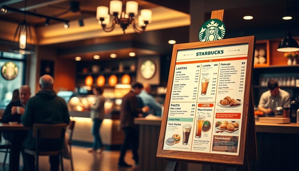 starbucks menu board