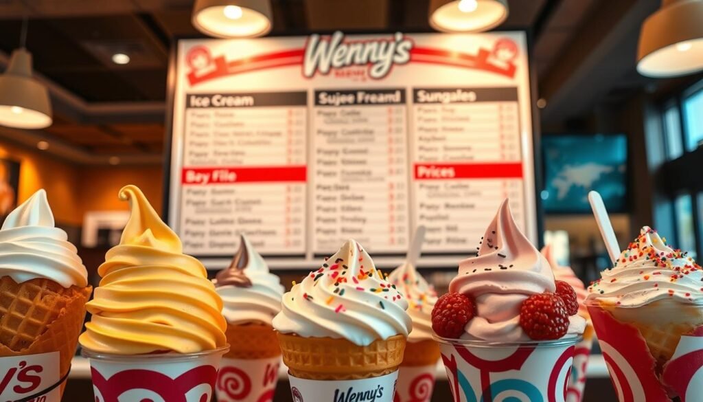 wendy's ice cream prices