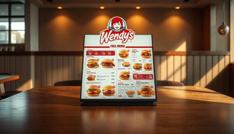 wendy's menu with prices