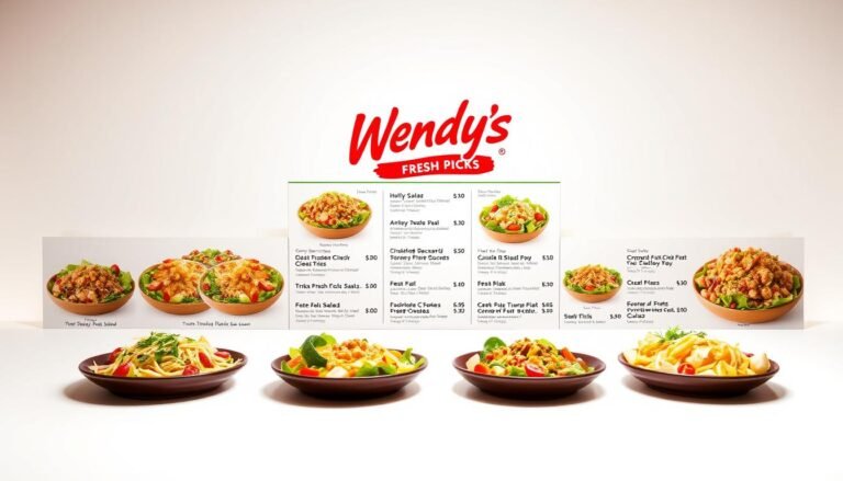 wendy's salads menu with prices
