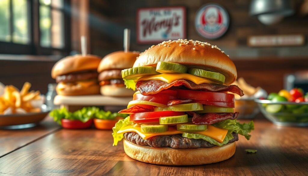 wendy's burger options