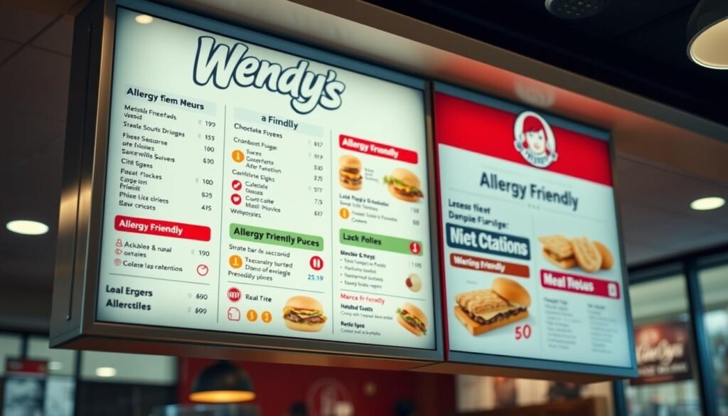 wendy's menu for allergies