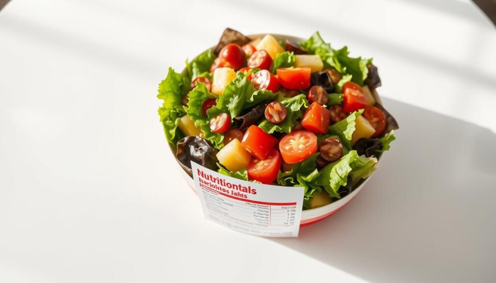 wendy's salad nutrition
